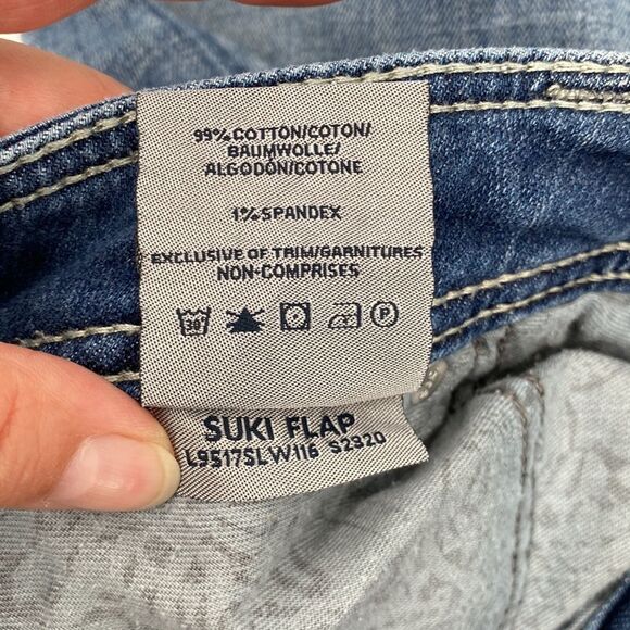 Silver Jeans Womens Stretch Mid Rise Bootcut Suki Flap Denim Jeans Blue 30/29 31 - Picture 10 of 14